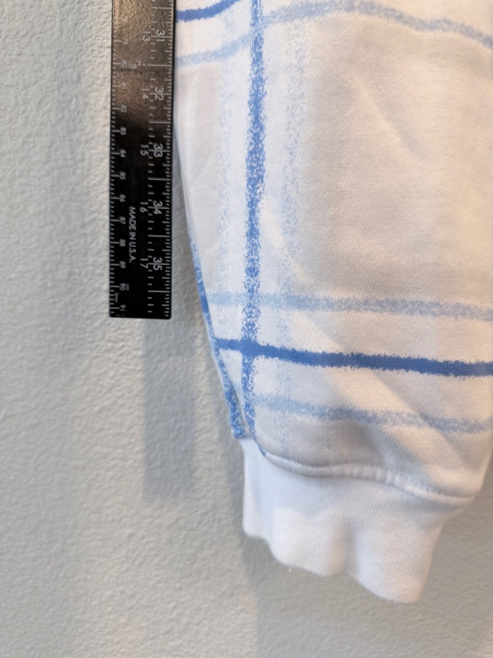 Air Jordan Sweatpants Joggers Men's M Holiday Plaid FV7462-100 White Blue - Picture 10 of 13